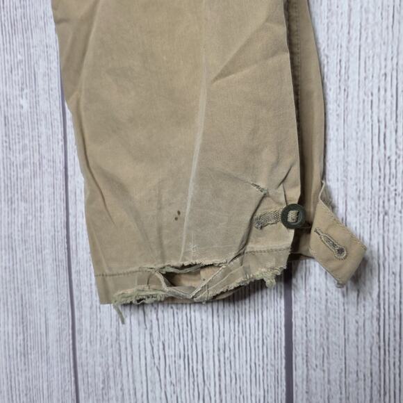 Y2K Abercrombie & Fitch “Fitch-Pant” Utility Cargo Pant with Red Contrast, sz 6 - Picture 5 of 8
